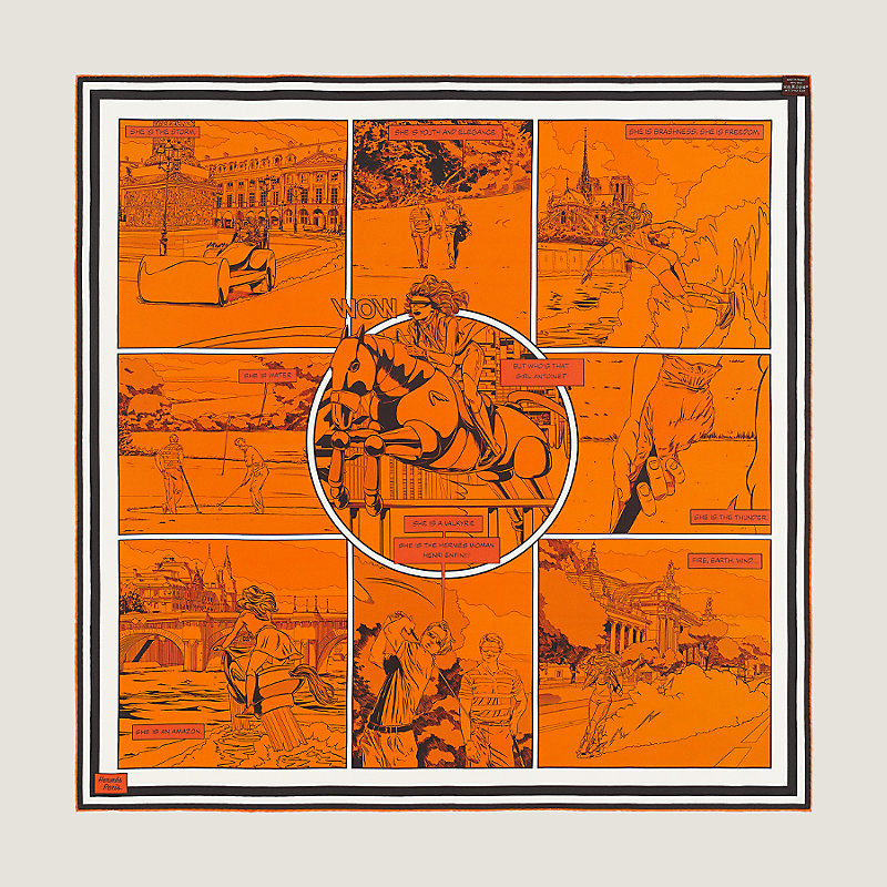 Wow double face scarf 90 | Hermès Singapore